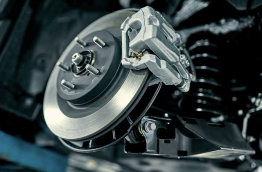 Professional brake disc and caliper system showcasing precision engineering